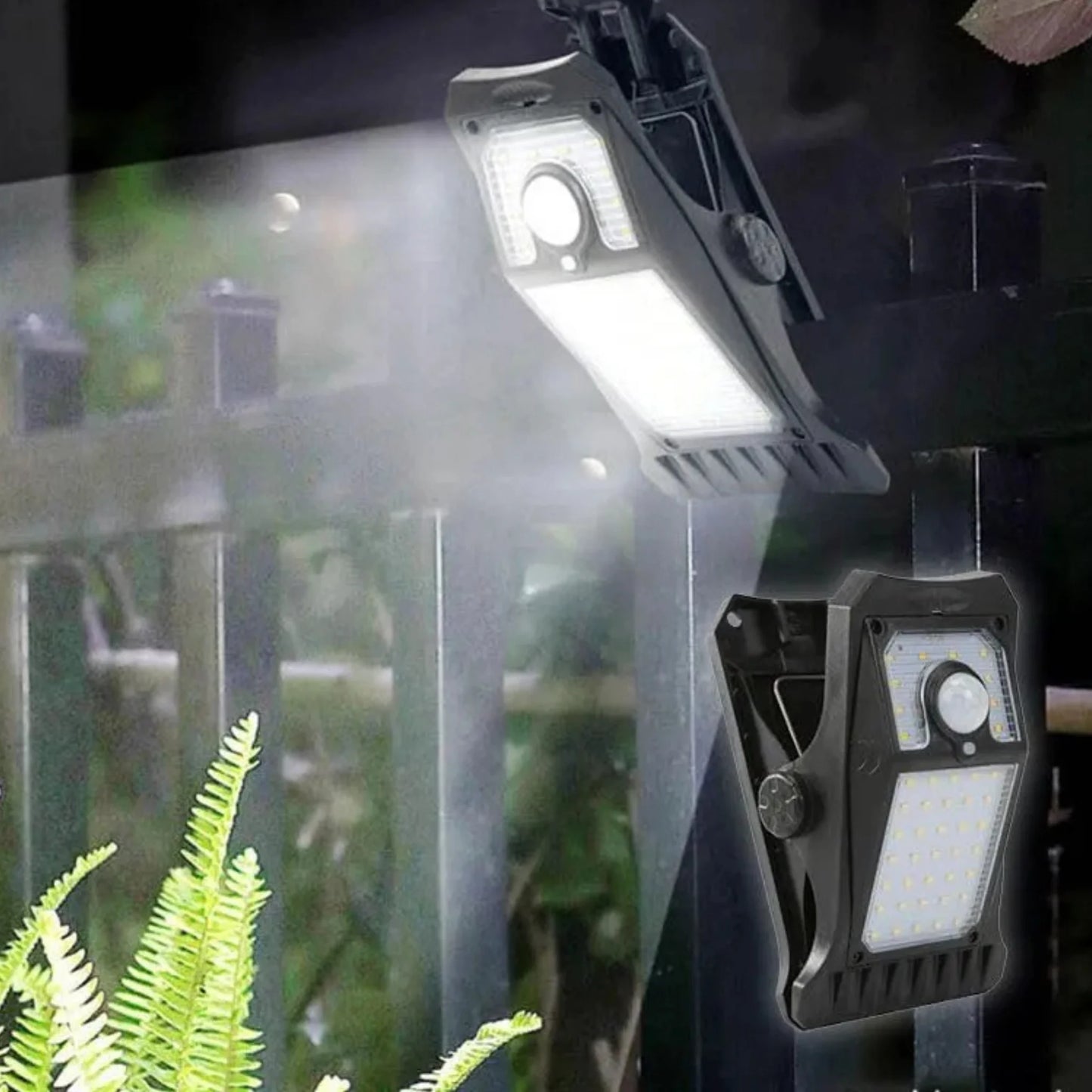 SolarClip™ – Lámpara Solar Inteligente con Sensor y Clip Portátil