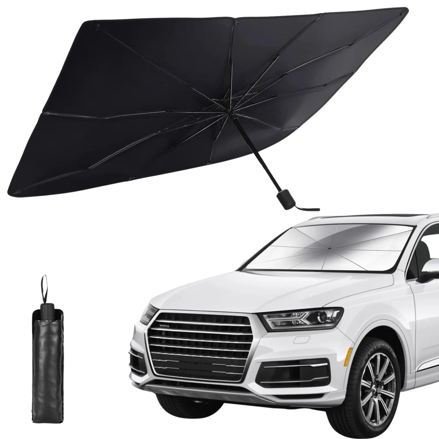 AutoShield Pro™ – Sombrilla Plegable Anti-UV para Parabrisas