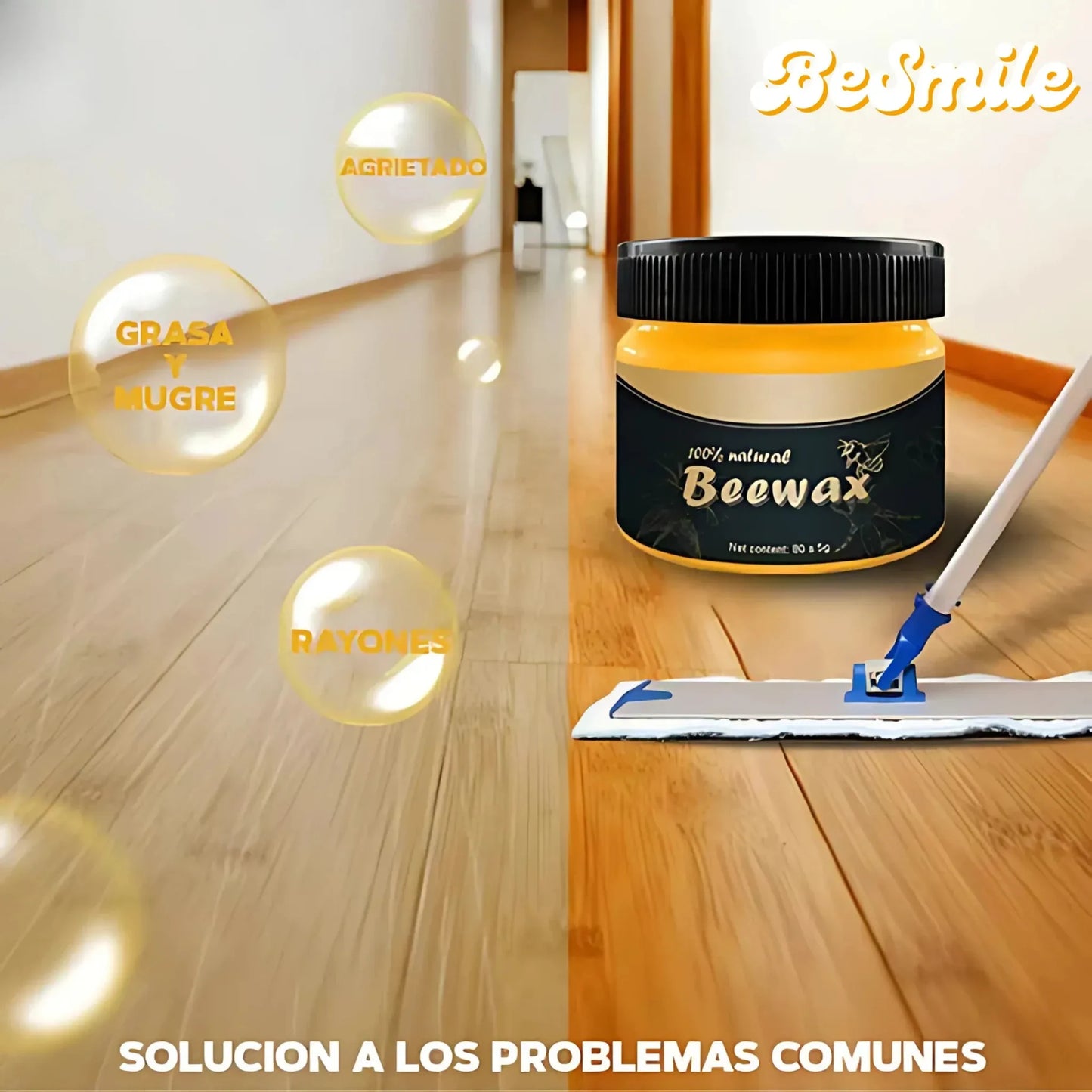 Cera Restauradora BeeWax™ 85g – Protección y Brillo para Madera