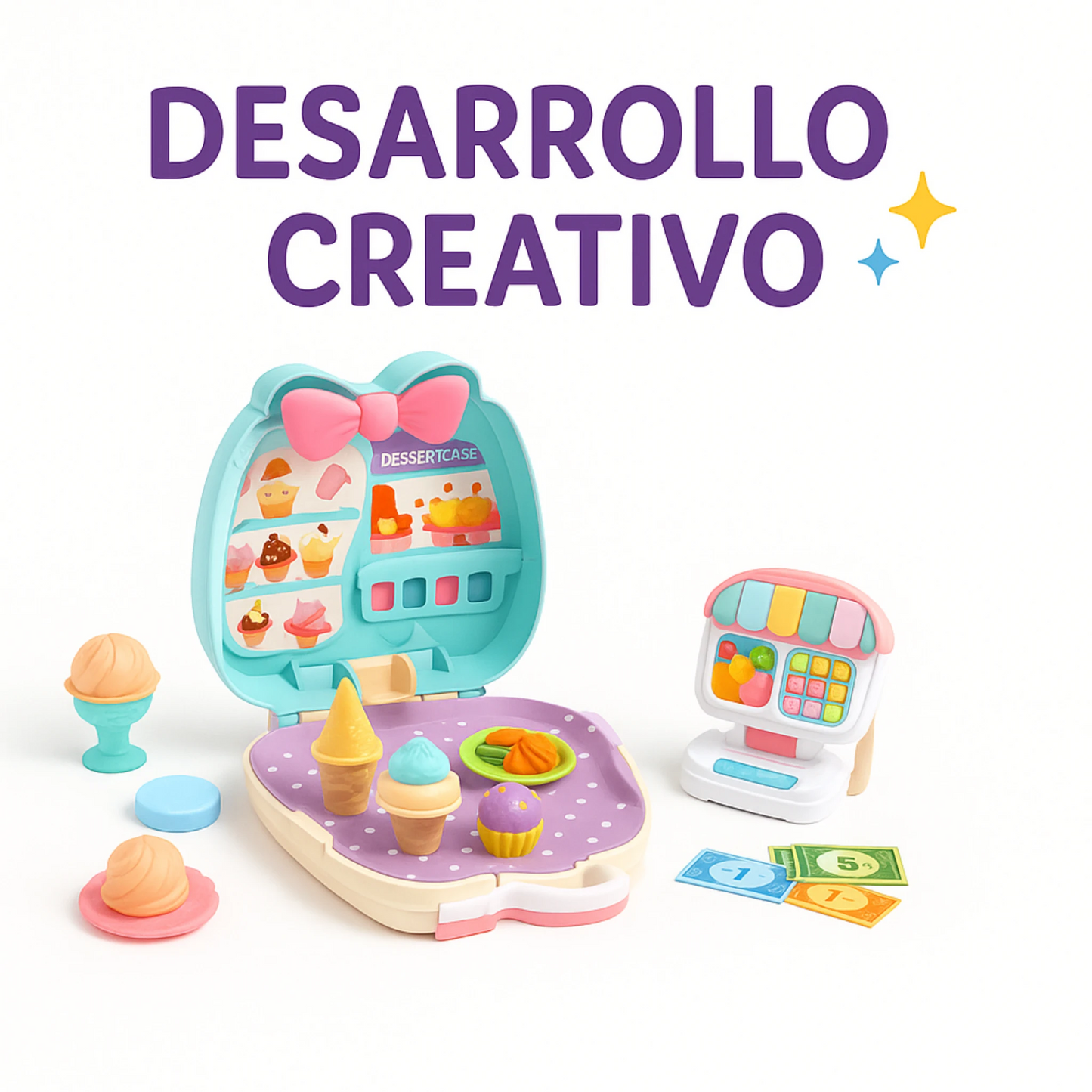Carterita Mágica de Helados – Set de Juego Creativo 22 Piezas