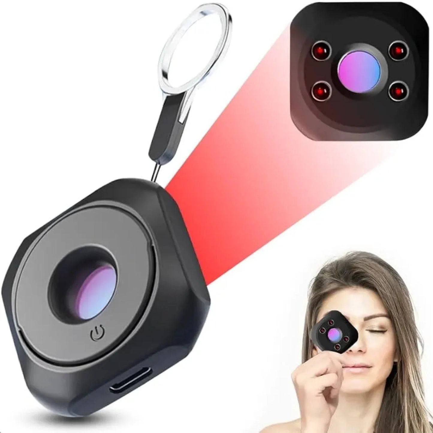 Baseus SpySafe™ – Detector Profesional de Cámaras Ocultas 3D