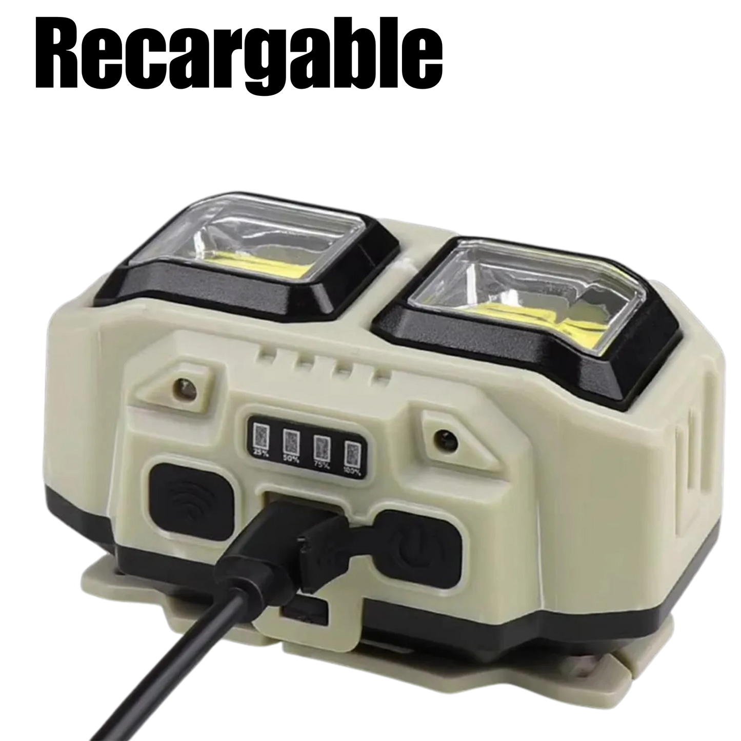 HeadBeam Pro™ – Linterna Frontal LED con Sensor Recargable