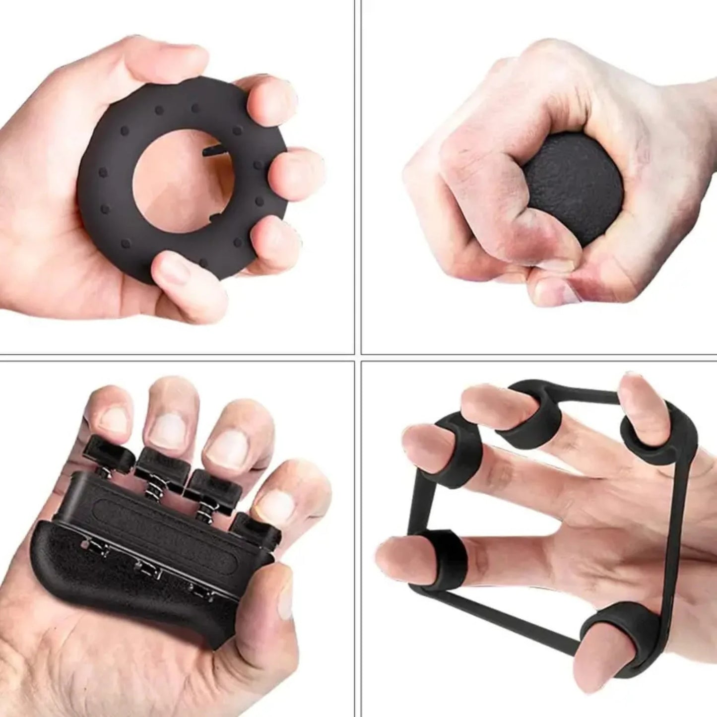 GripMaster 5 en 1 – Kit de Rehabilitación y Fuerza para Manos y Antebrazos