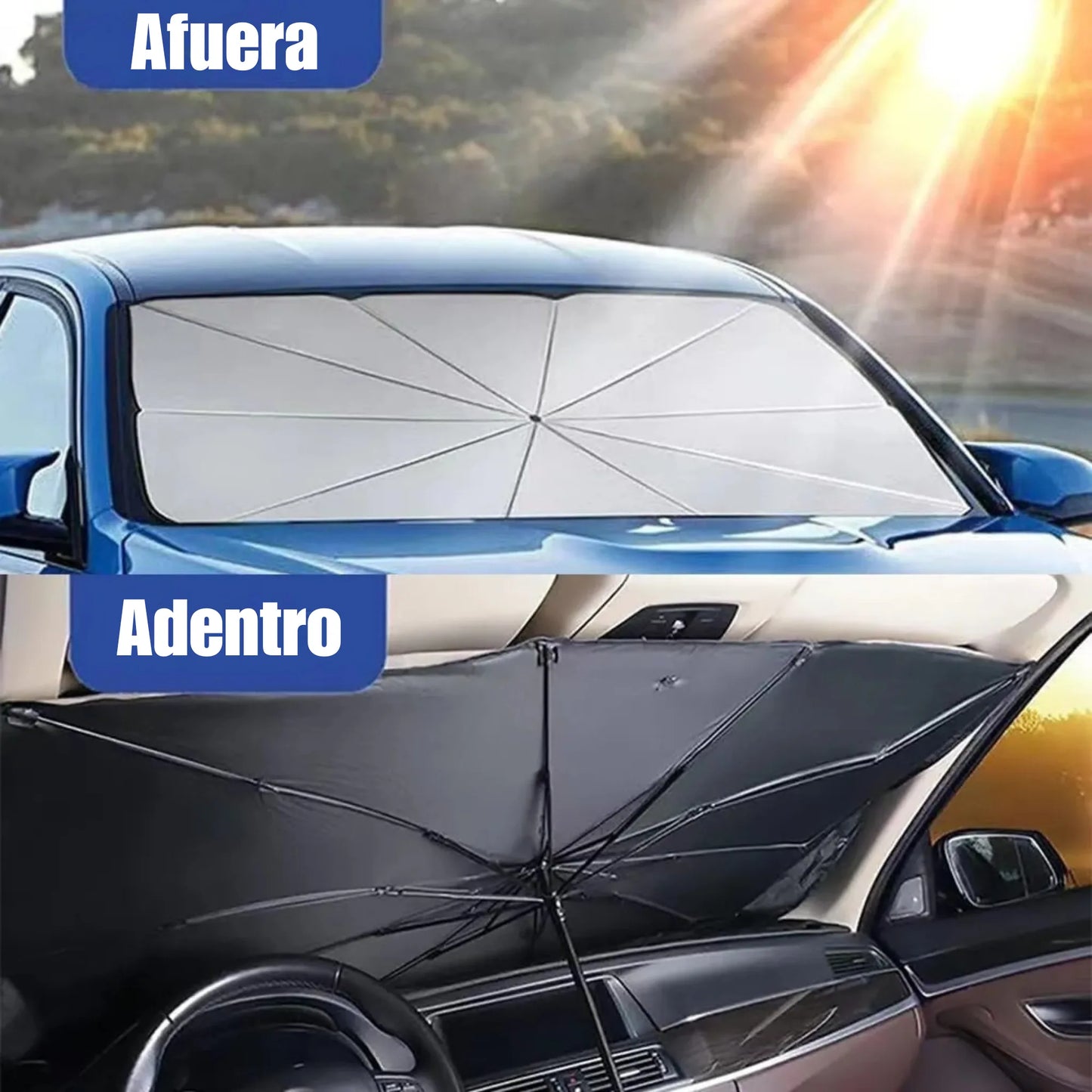 AutoShield Pro™ – Sombrilla Plegable Anti-UV para Parabrisas