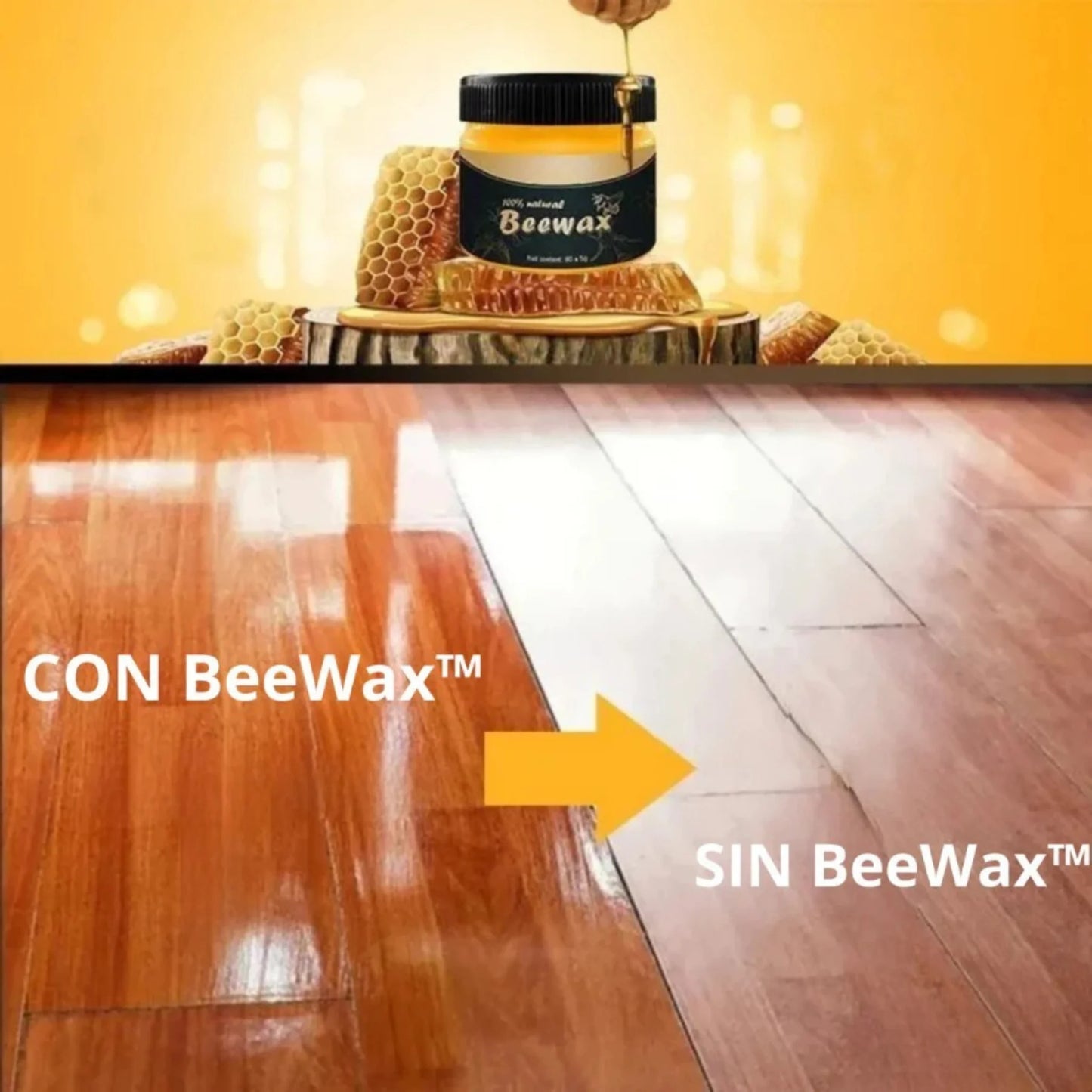 Cera Restauradora BeeWax™ 85g – Protección y Brillo para Madera