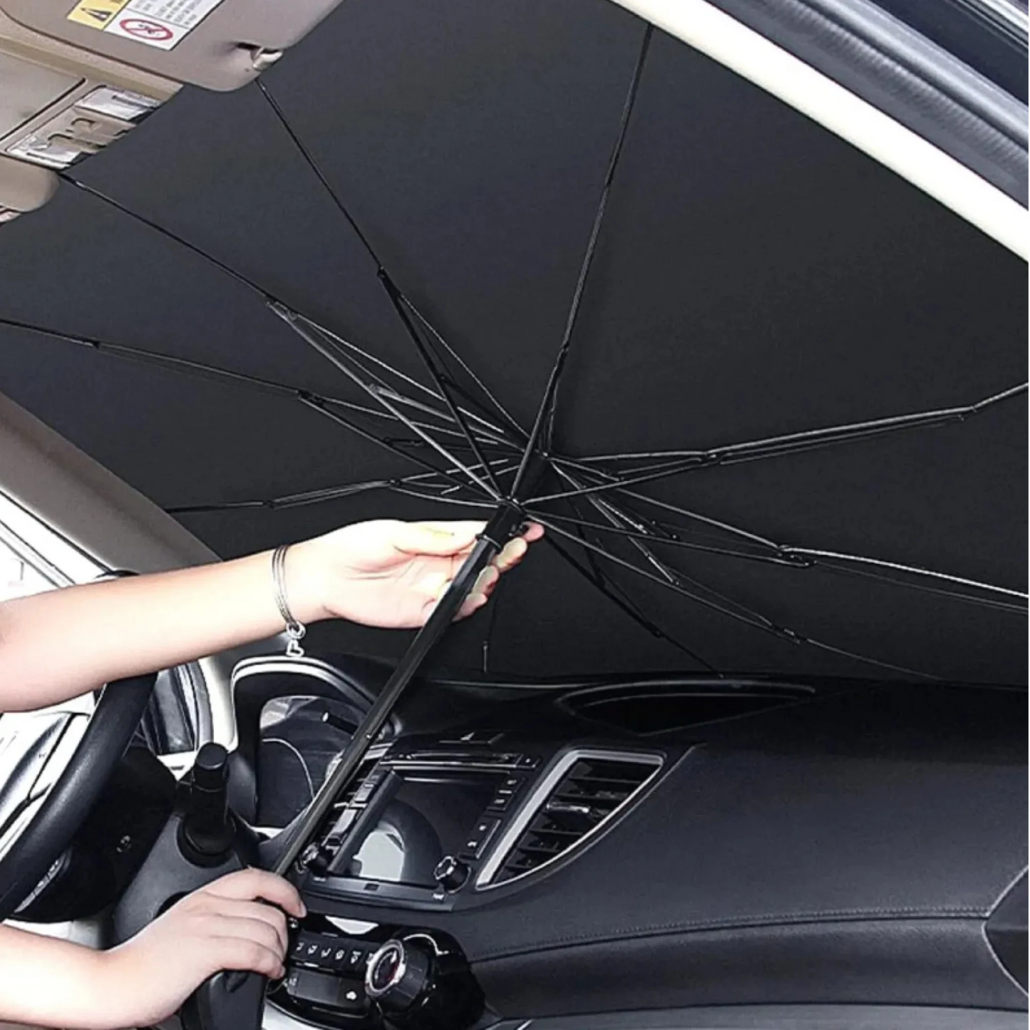 AutoShield Pro™ – Sombrilla Plegable Anti-UV para Parabrisas