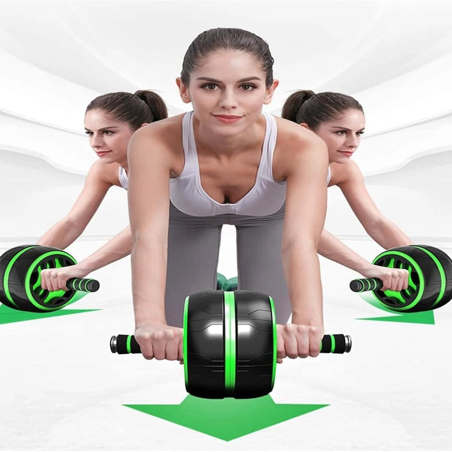 CoreMax Rueda Abdominal con Retorno Automático y Agarre Antideslizante
