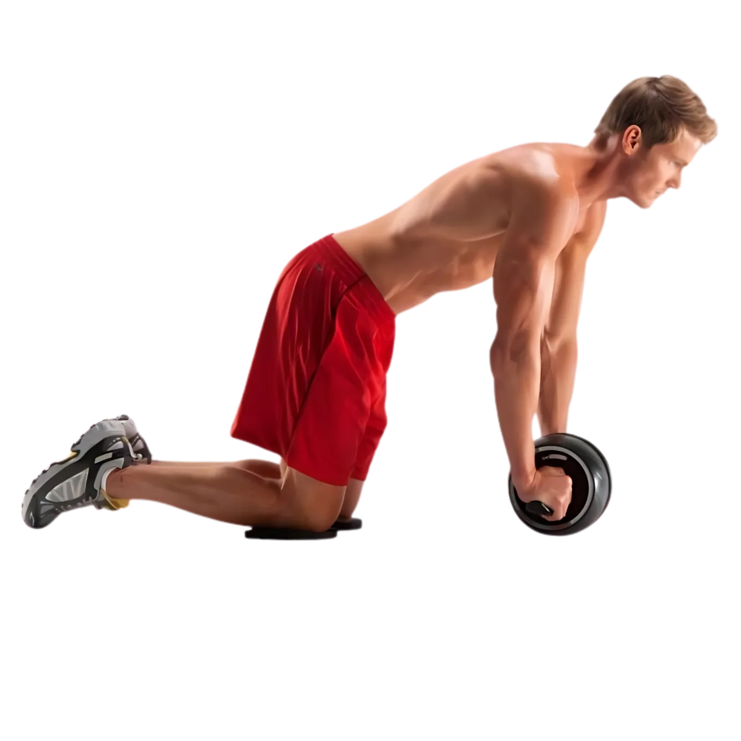 CoreMax Rueda Abdominal con Retorno Automático y Agarre Antideslizante
