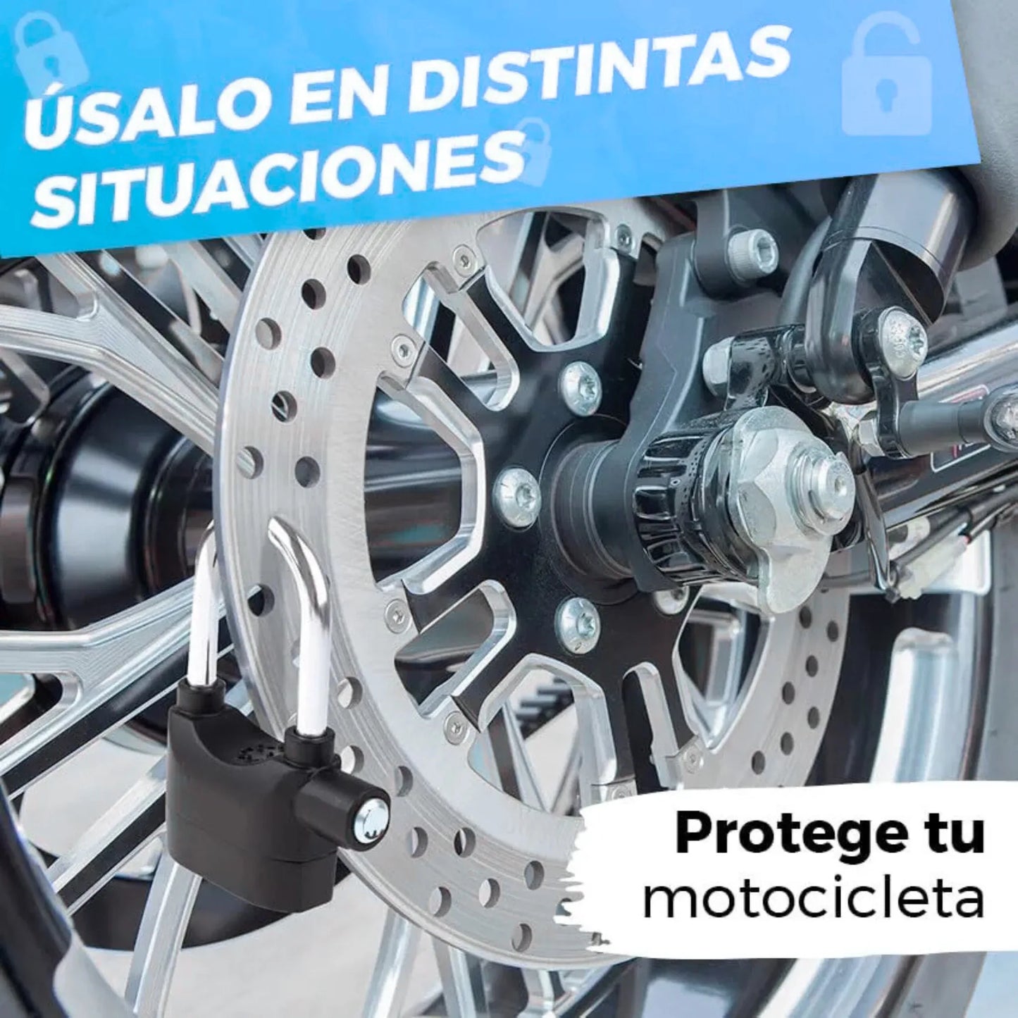 Alarma Candado AntiRobo 110dB™ – Seguridad Instantánea y Portátil