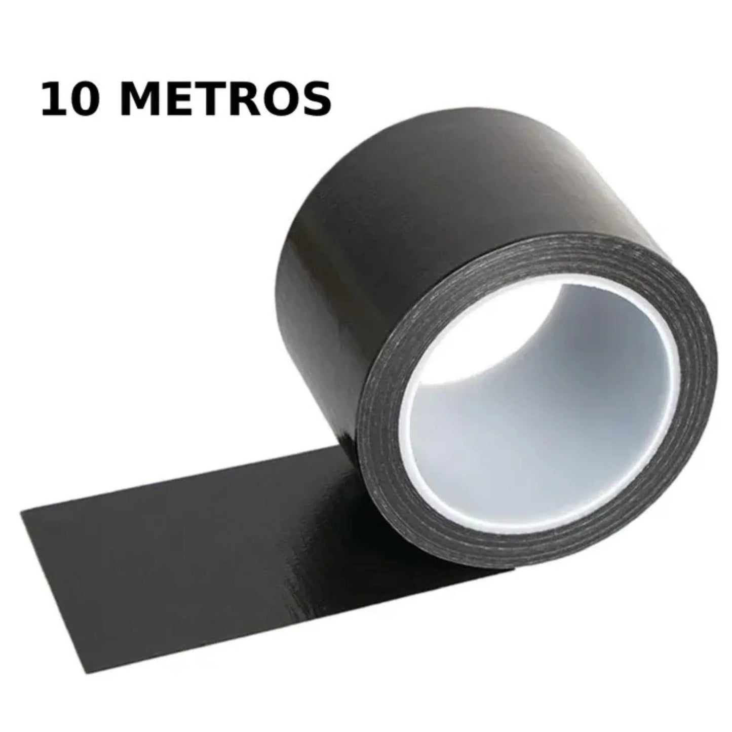Cinta Reparadora CueroFix™ Negra – 10 Metros de Solución Duradera
