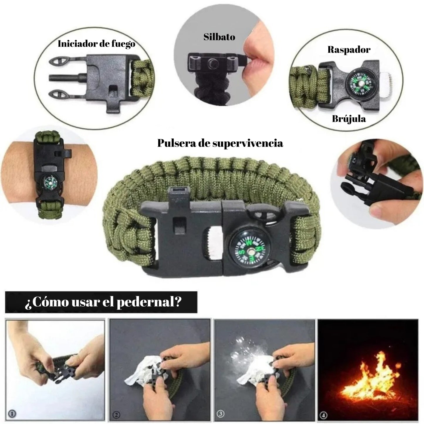 Xuhang Survival PRO™ – Kit de Supervivencia Táctico 12 en 1