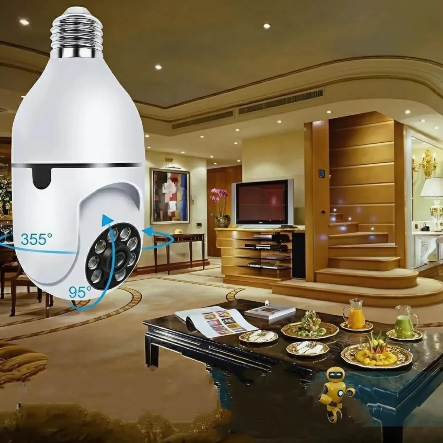 Safe360™ – Foco Cámara con Visión 360° y Audio