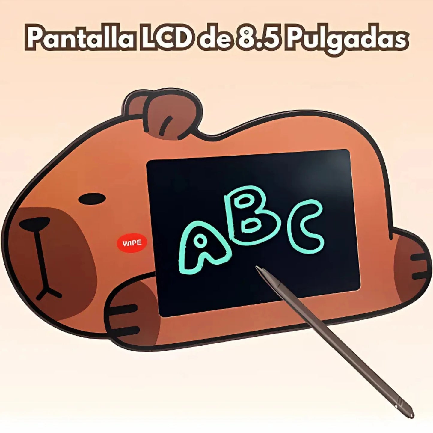 Pizarra Mágica Capibara – Dibujo Limpio y Creativo para Niños