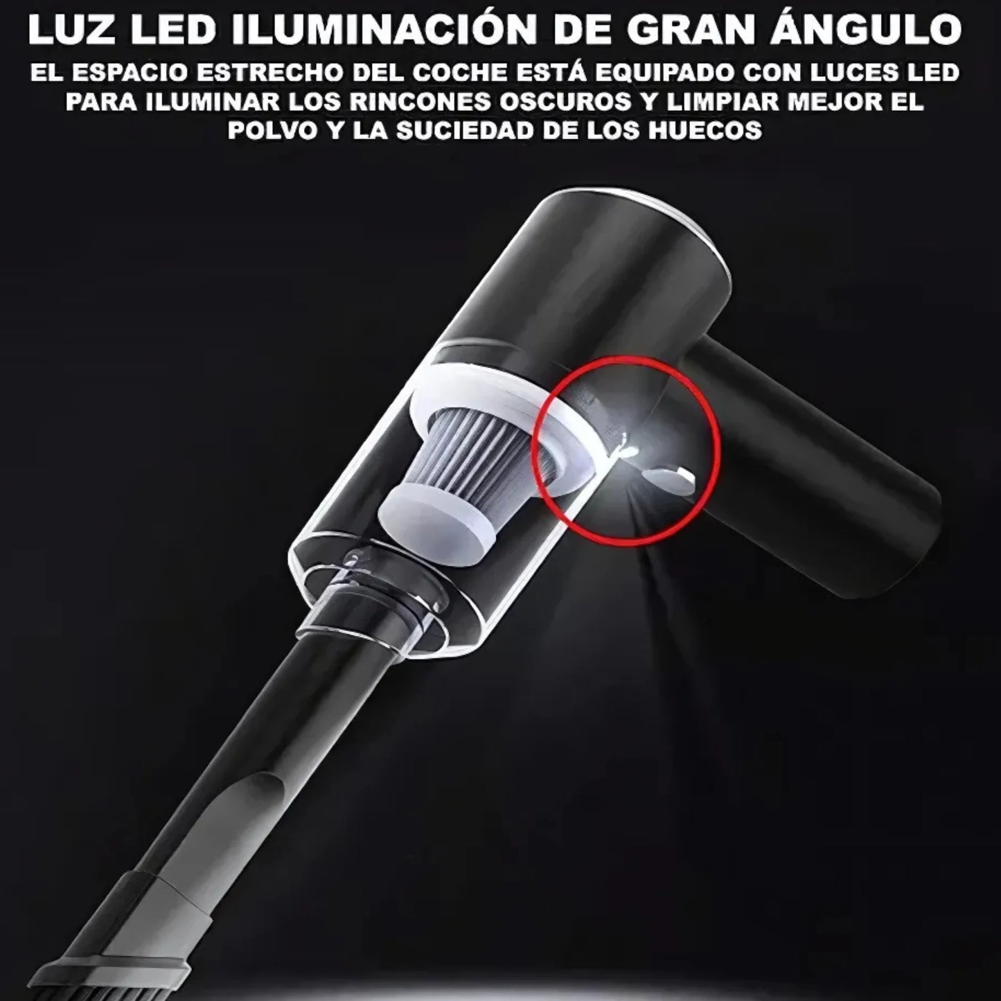 AspirClean™ – Aspiradora Portátil 3 en 1 con Alta Potencia y Carga USB