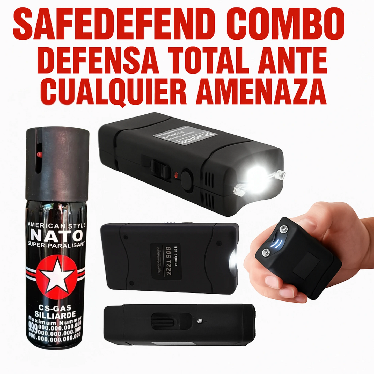 SafeDefend™ – Combo de Defensa Personal