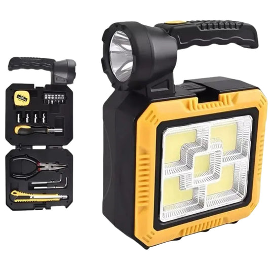 Lámpara Solar Multifunción con Kit de Herramientas