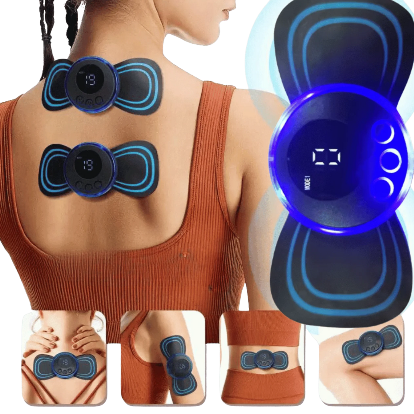 Mariposa Relax Pro – Mini Masajeador EMS Portátil