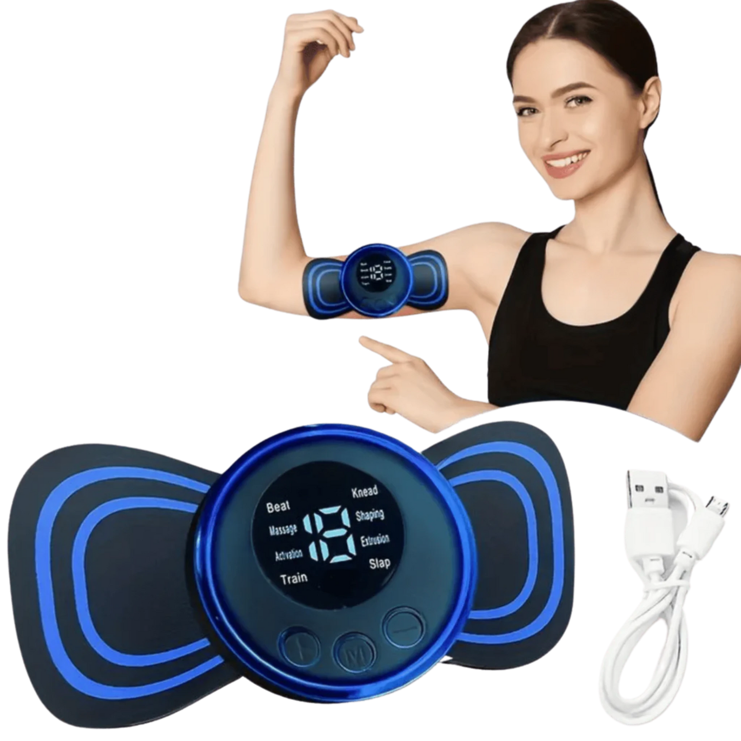Mariposa Relax Pro – Mini Masajeador EMS Portátil