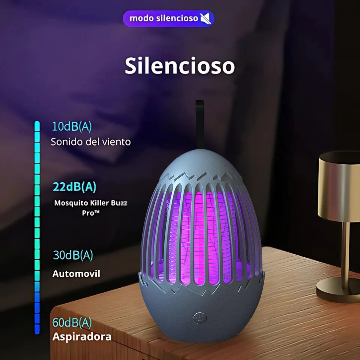 Lámpara Antimosquitos FLASH 3 en 1 – Luz + Trampa Segura + USB