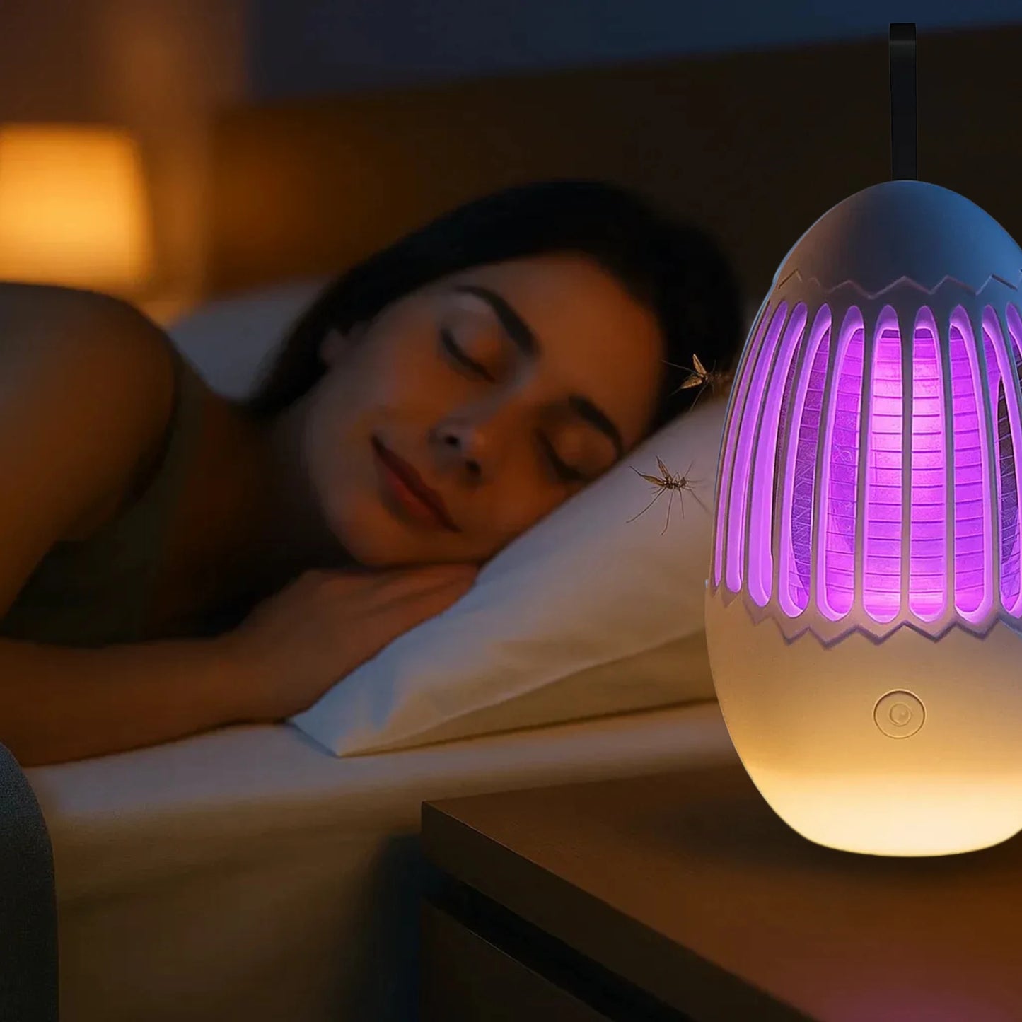 Lámpara Antimosquitos FLASH 3 en 1 – Luz + Trampa Segura + USB