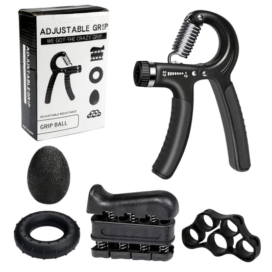 GripMaster 5 en 1 – Kit de Rehabilitación y Fuerza para Manos y Antebrazos