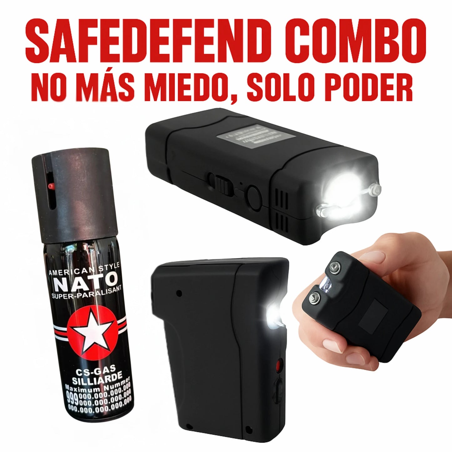 SafeDefend™ – Combo de Defensa Personal