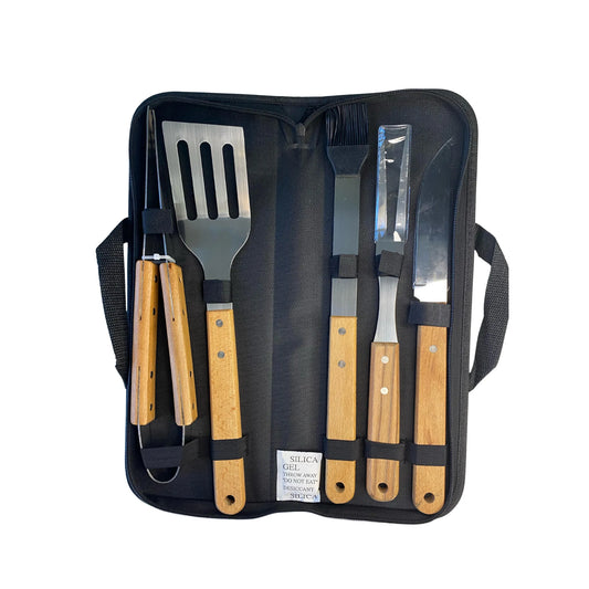 Asador PRO™ – Set Parrillero 5 en 1 con Estuche de Lujo