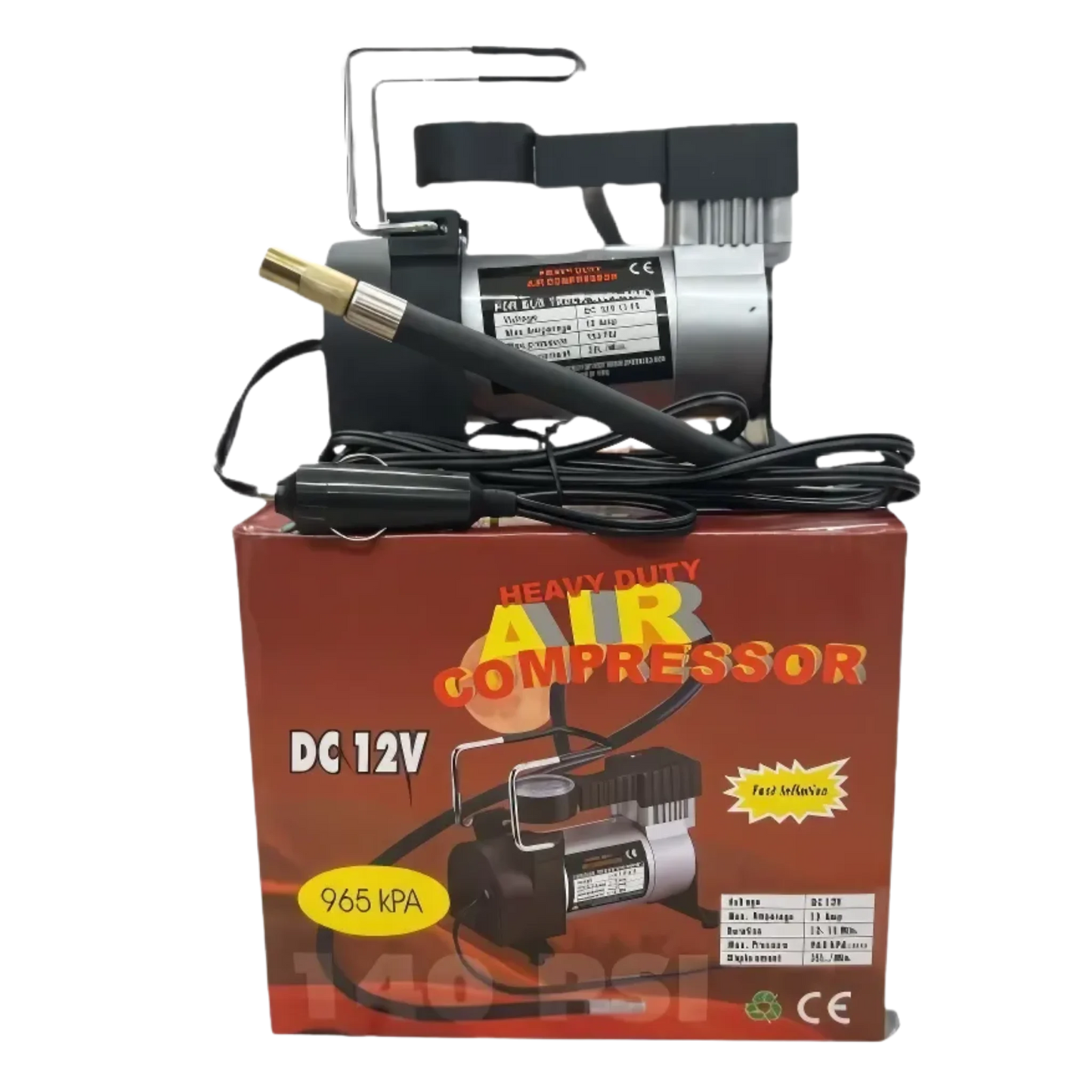 PowerInflate 150PSI – Compresor Metálico 12V Profesional para Auto