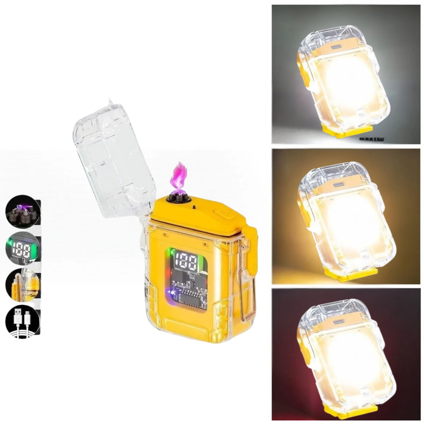 SurvivorTorch X™ – Linterna LED + Encendedor Plasma Recargable
