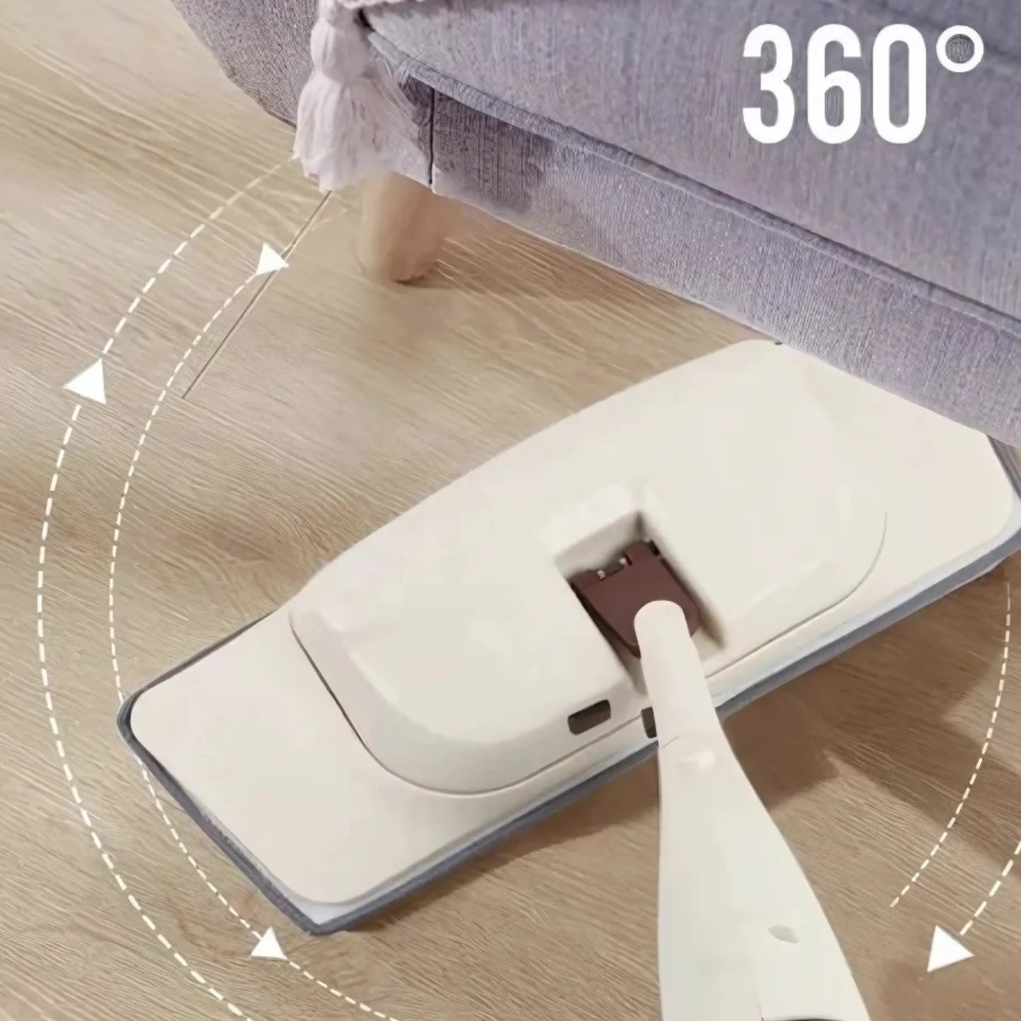 Mopa 360° con Spray Integrado – Limpieza Rápida y Sin Baldes