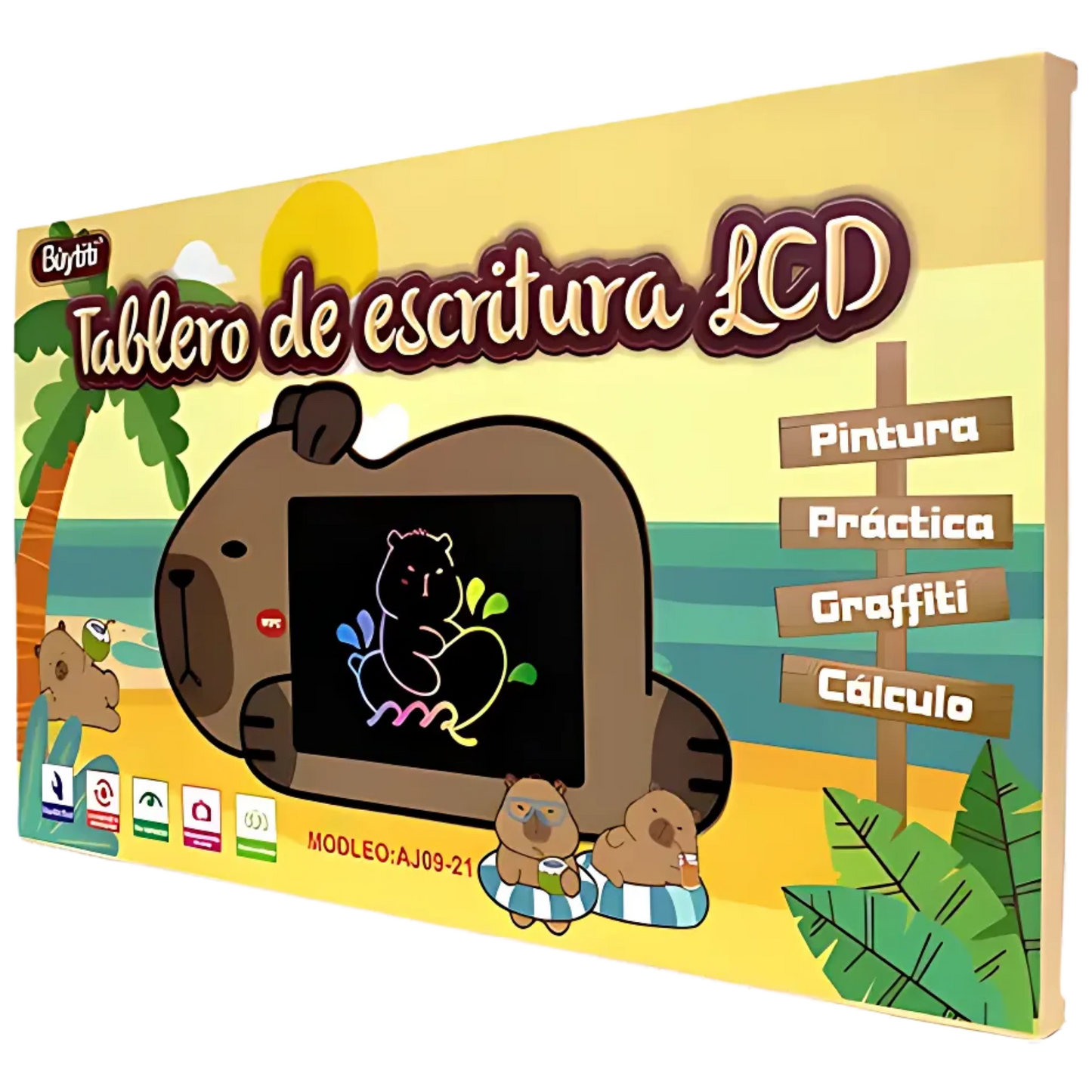 Pizarra Mágica Capibara – Dibujo Limpio y Creativo para Niños