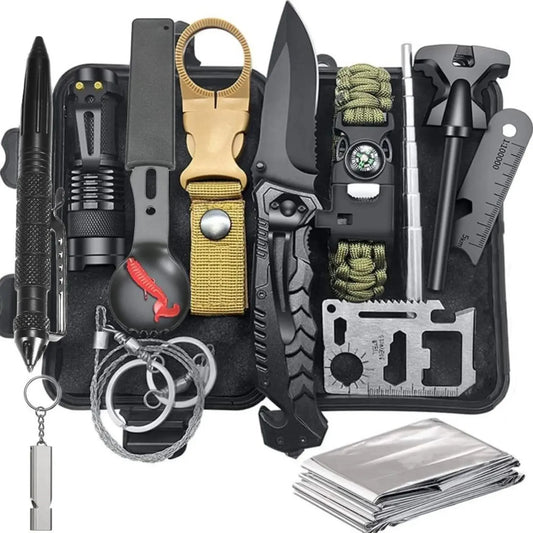 Xuhang Survival PRO™ – Kit de Supervivencia Táctico 12 en 1