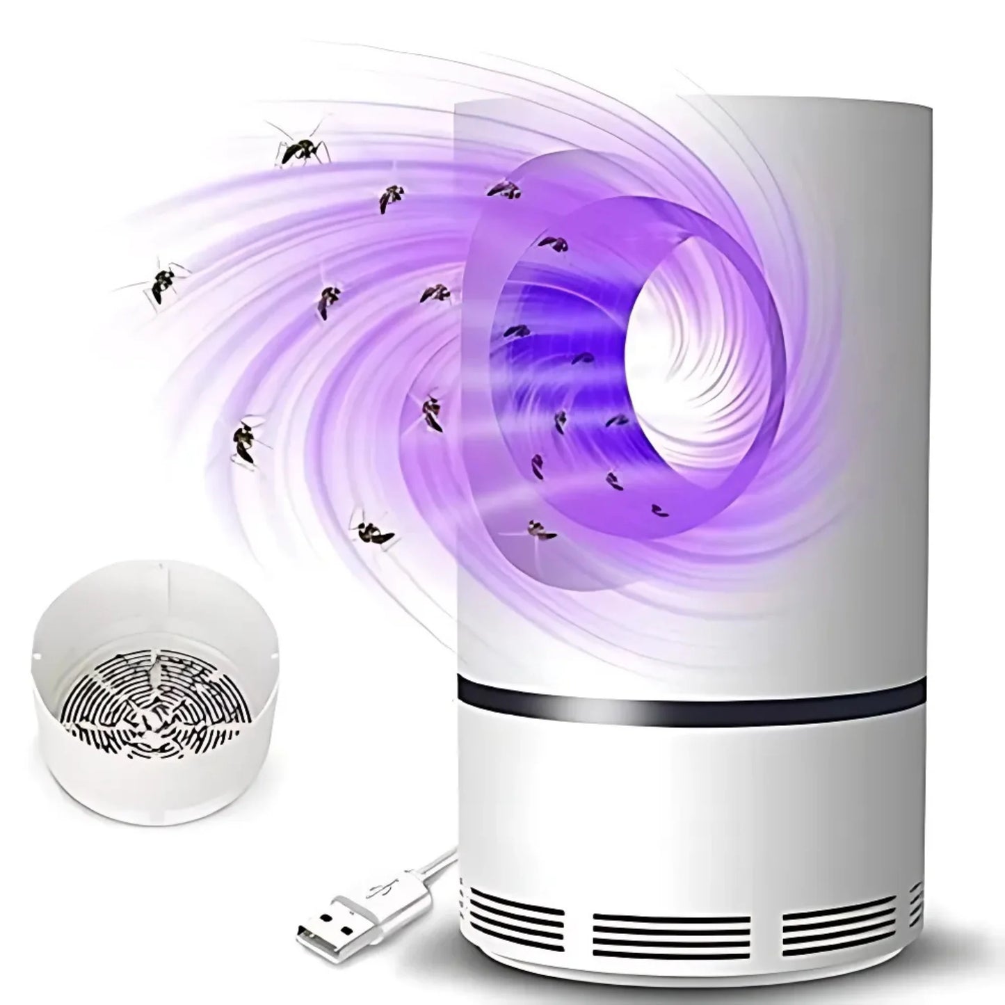 Lámpara Antimosquitos USB Silenciosa y Sin Químicos