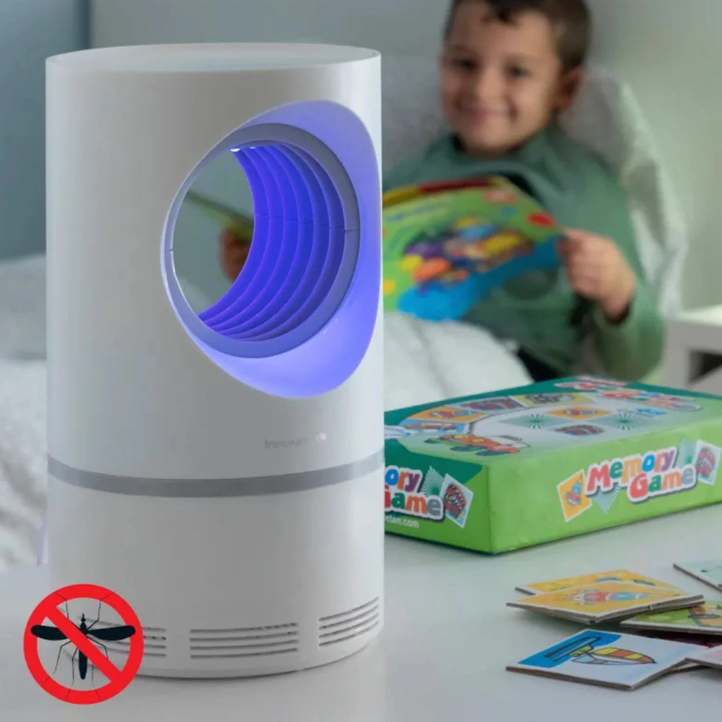 Lámpara Antimosquitos USB Silenciosa y Sin Químicos