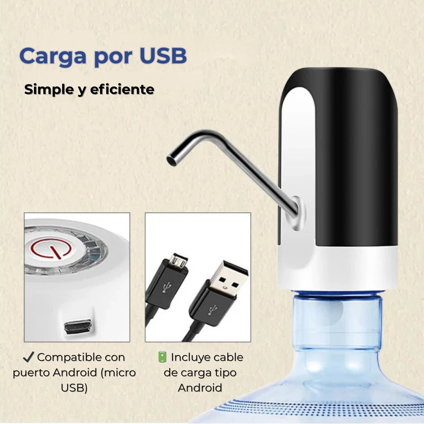 WaterPump™ – Dispensador Automático Recargable para Botellón