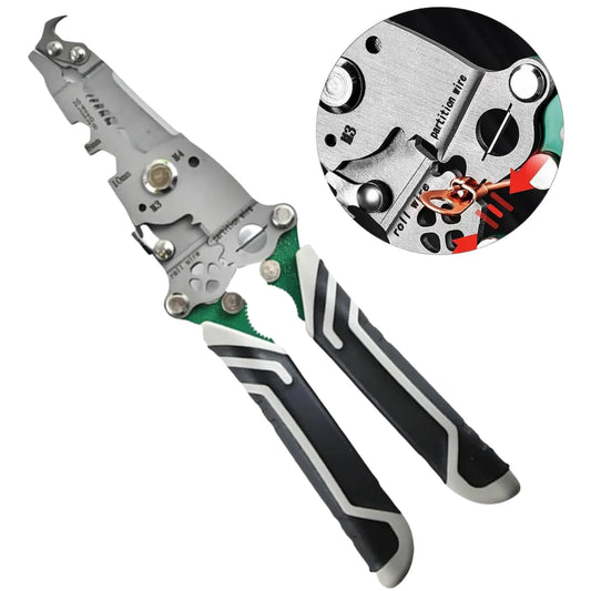 MultiToolPro™ 18 en 1 – Alicate Plegable Profesional con Pelacables y Más