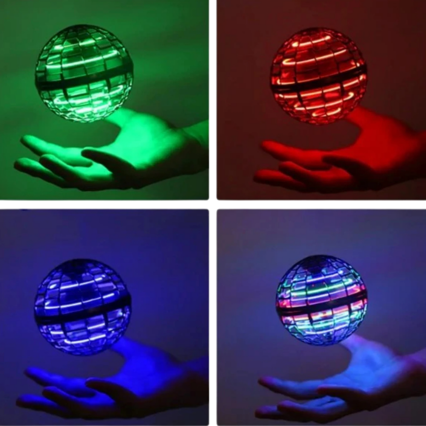 Orbe Volador LED Boomerang Recargable