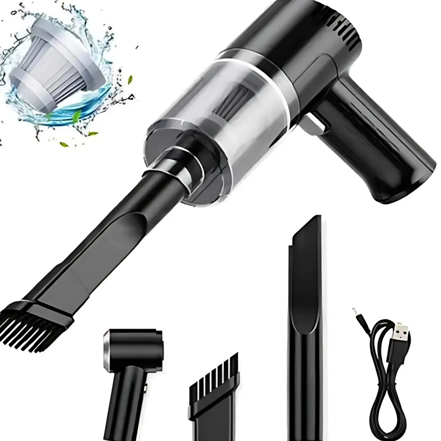 AspirClean™ – Aspiradora Portátil 3 en 1 con Alta Potencia y Carga USB