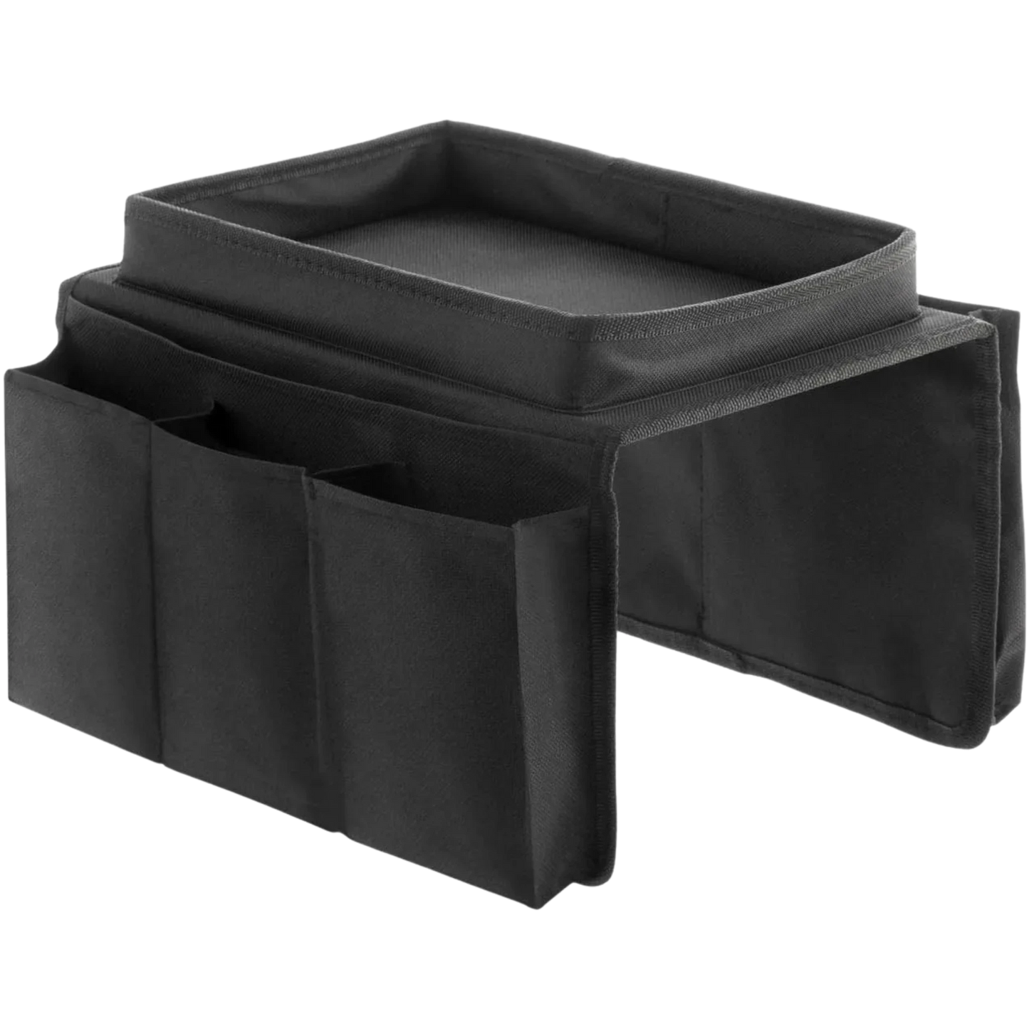 SofaPocket™ – Organizador de Sofá con Bandeja Superior y 6 Bolsillos