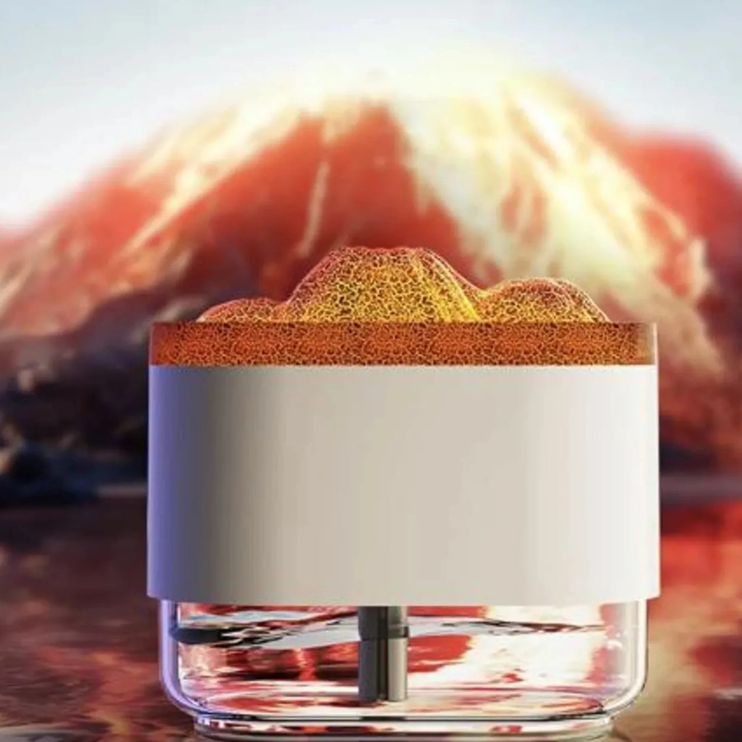 VolcanoGlow™ – Humidificador Aromático con Efecto Volcán 3D