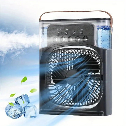Ventilador 3 en 1 con Humidificador + LED