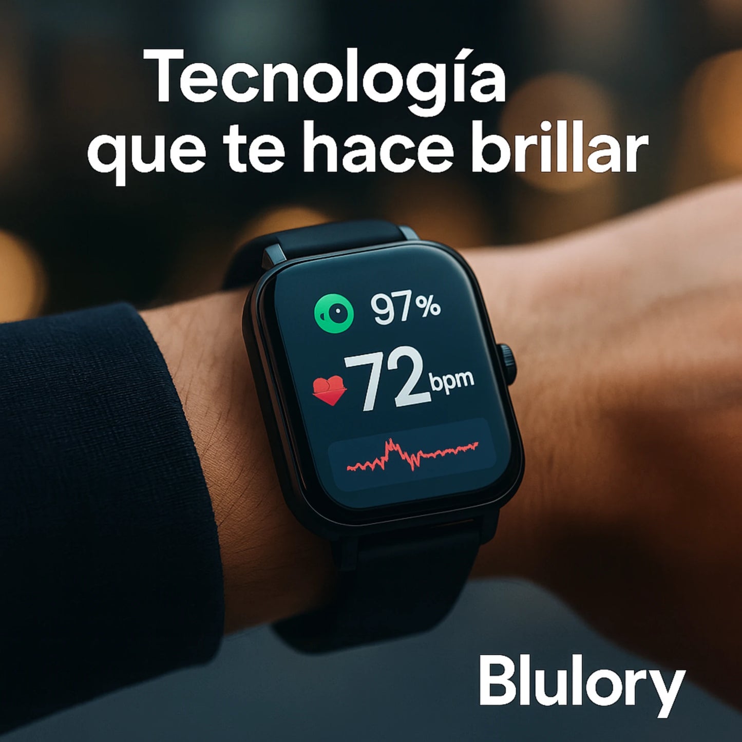 Smartwatch Blulory Glifo RS5™ – Salud Inteligente en tu Muñeca