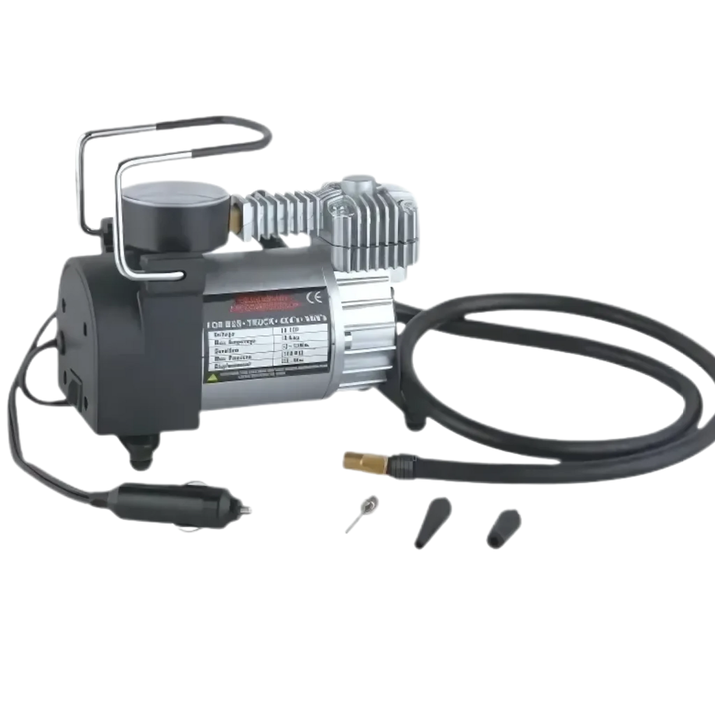 PowerInflate 150PSI – Compresor Metálico 12V Profesional para Auto