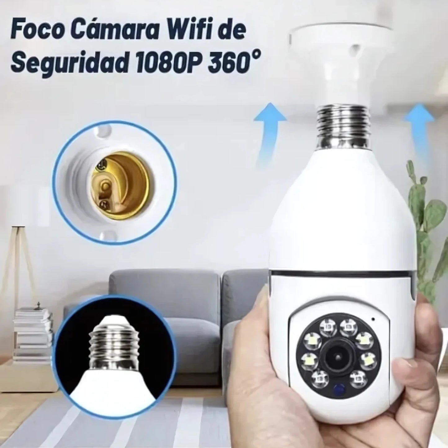 Safe360™ – Foco Cámara con Visión 360° y Audio