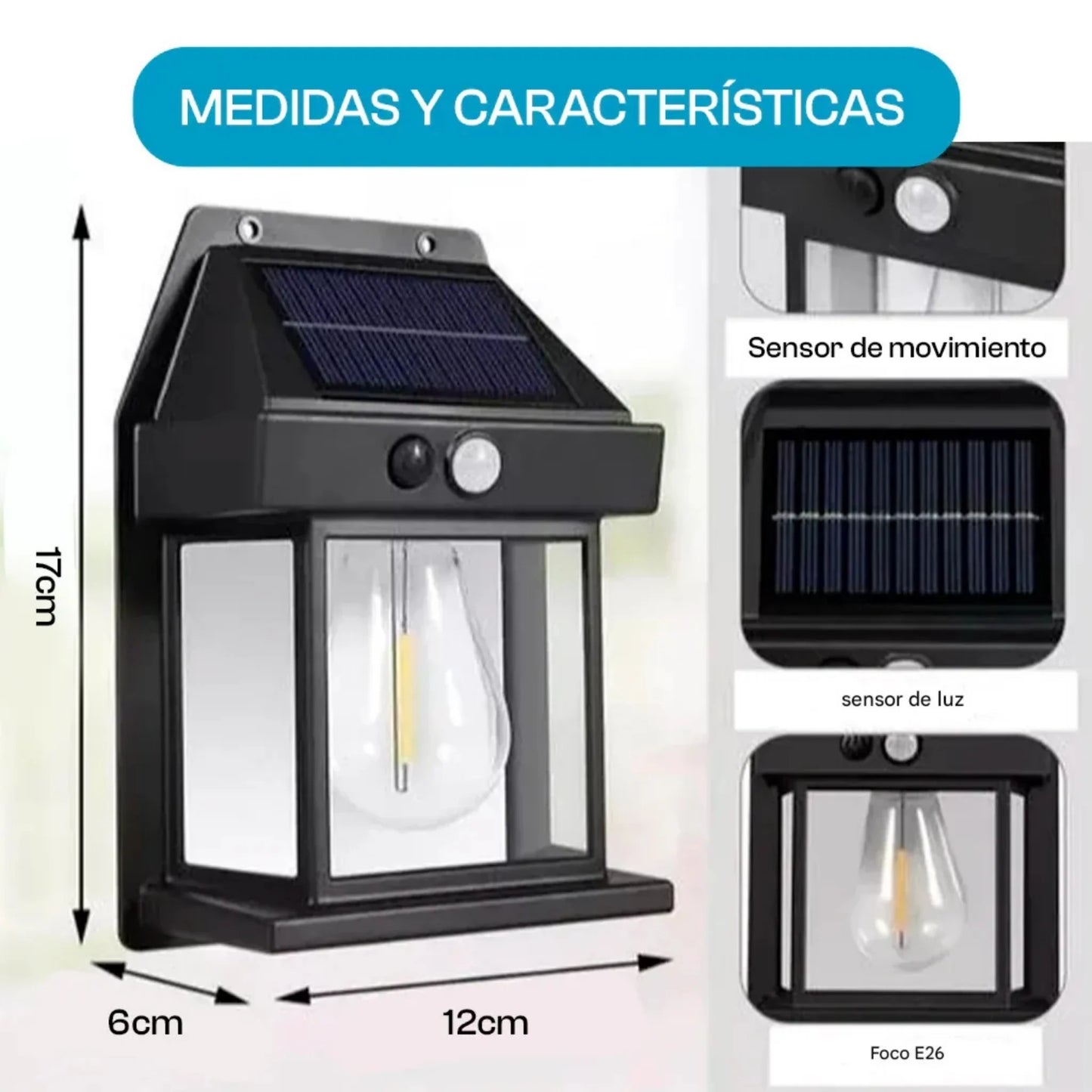 SunGuard™ – Luz Solar LED con Sensor de Movimiento para Exteriores