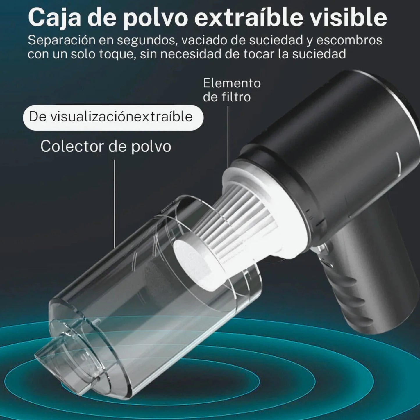 AspirClean™ – Aspiradora Portátil 3 en 1 con Alta Potencia y Carga USB