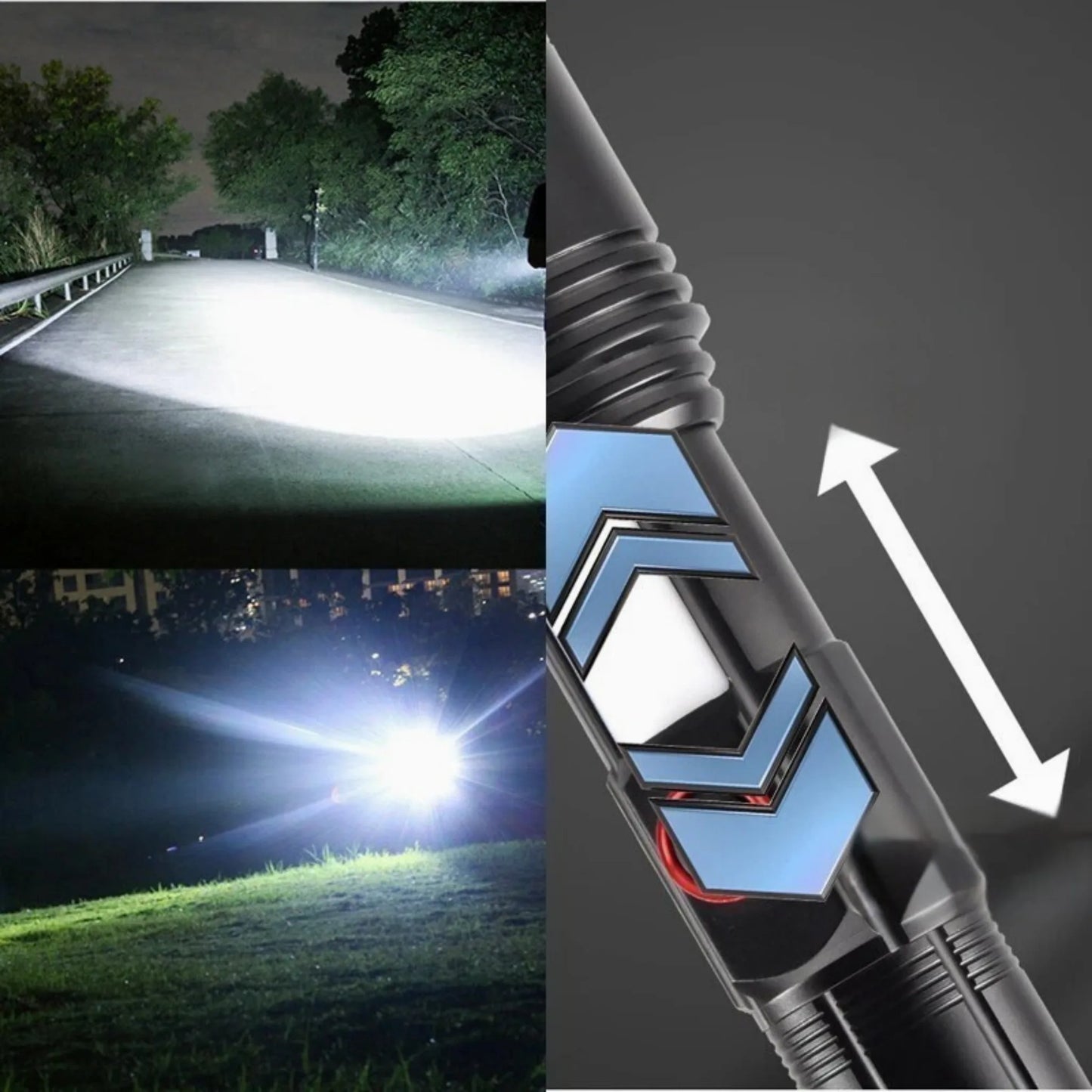 PowerTorch 280K™ – Linterna Táctica UltraPotente 5 en 1