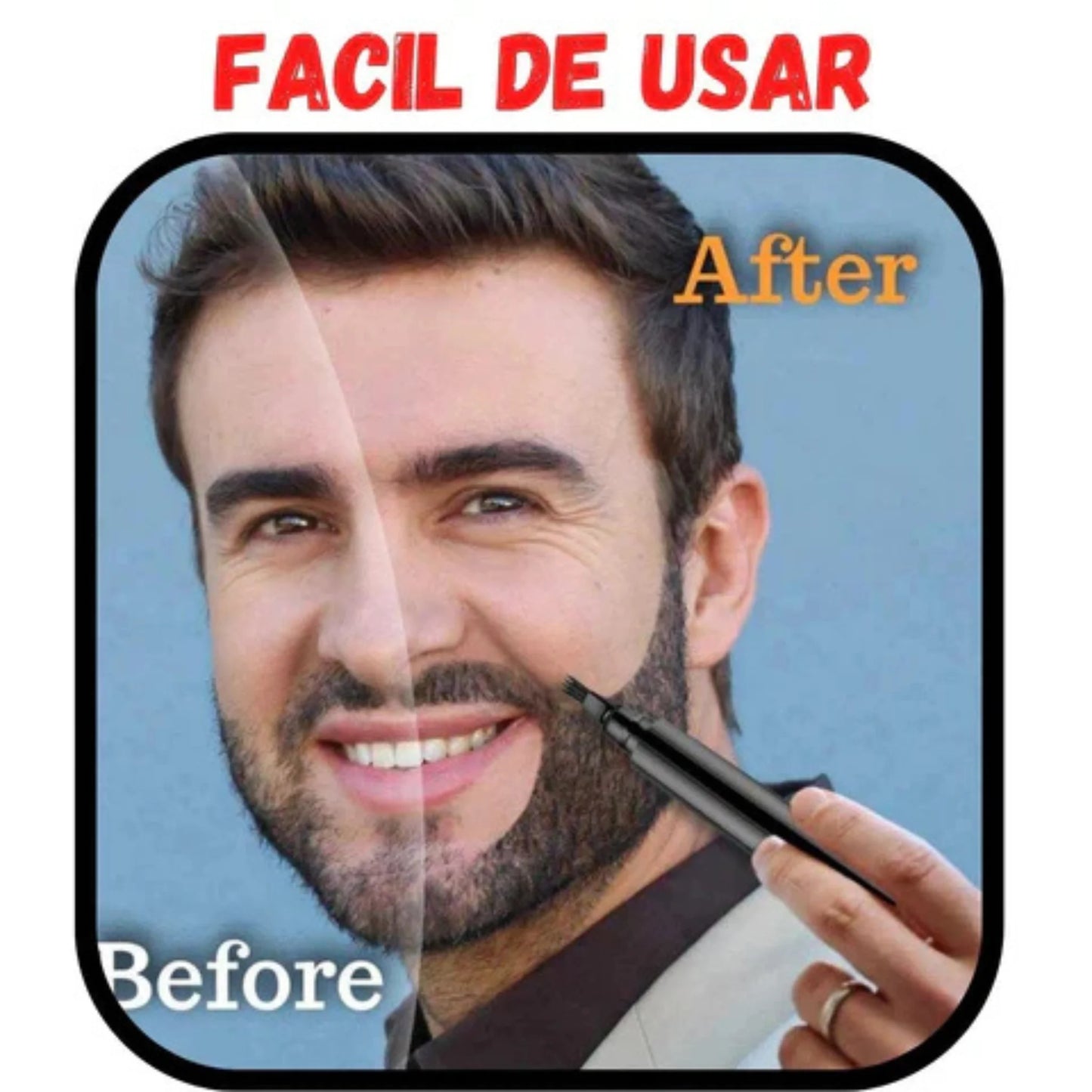 Barba Pro: Kit Definidor y Rellenador de Vello Facial